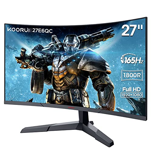 Amazon.co.jp: KOORUI Gaming Monitor, 24-Inch Monitor, Full HD, 165